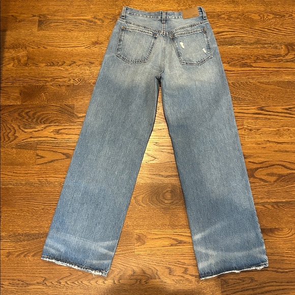 NWOT Madewell low slung baggy jeans size 24 medium wash - Picture 4 of 10